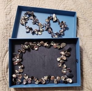 Beautiful Iridescent Shell Necklace Set